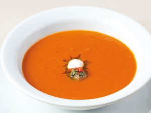 Sopa de tomate ahumada