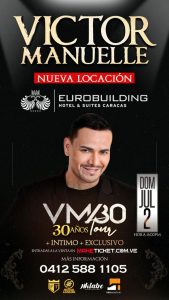 Concierto íntimo de Victor Manuelle será en el Hotel Eurobuilding ????????