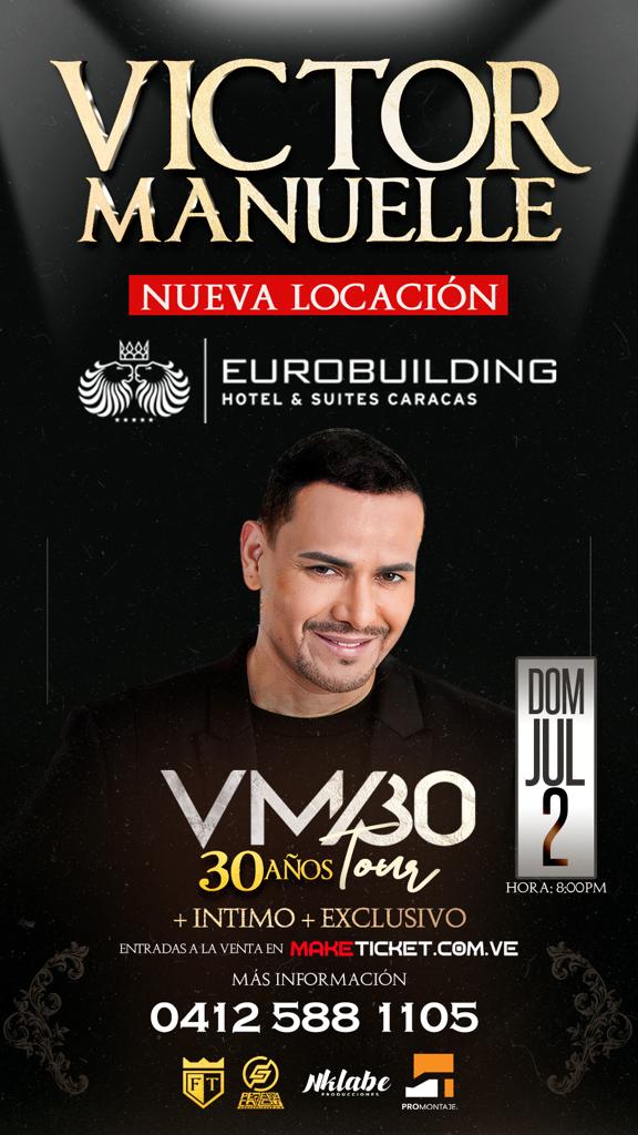 Concierto íntimo de Victor Manuelle será en el Hotel Eurobuilding ????????