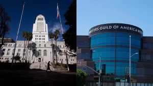 Los concejales de Los Ángeles presentan una resolución de apoyo a la huelga del sindicato WGA