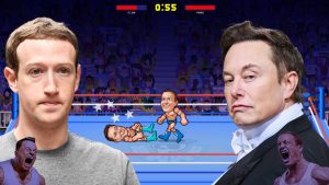 Zuck vs Musk enfrenta a los millonarios a un combate al estilo de la WWE