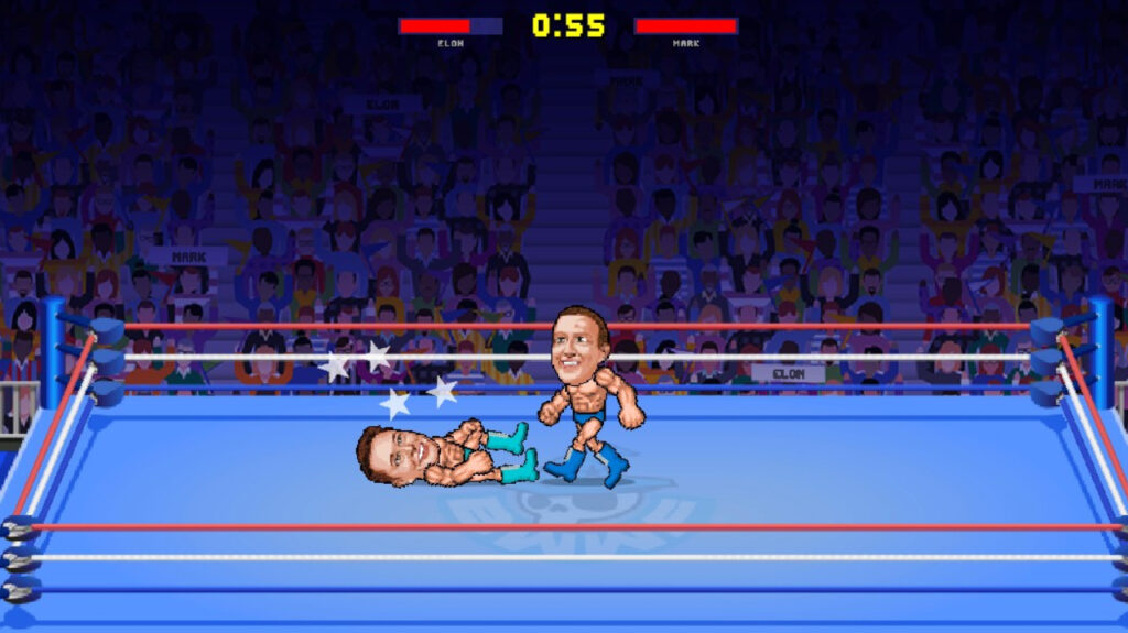 Mark Zuckerberg-Zuck vs Musk enfrenta a los millonarios a un combate al estilo de la WWE-Progamers.l