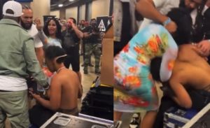 Estrella de TV y una cantante se van a los puños en plena pelea de Mayweather vs Gotti