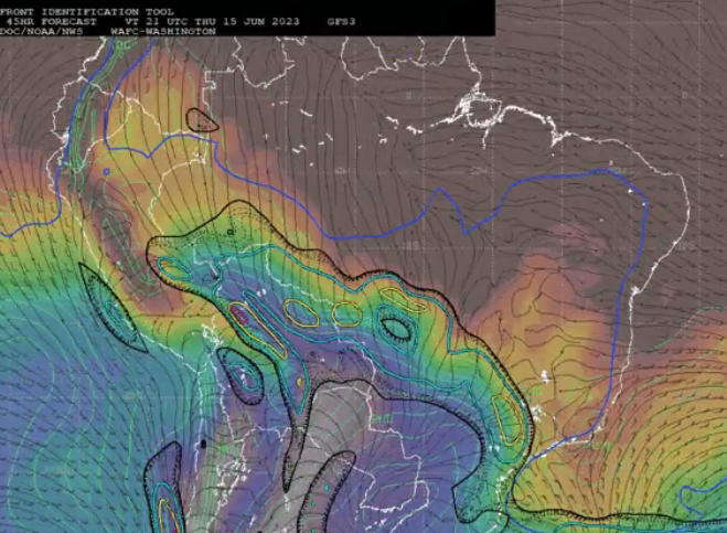 Frente de aire frío que avanza por sudamérica no llegará a Venezuela