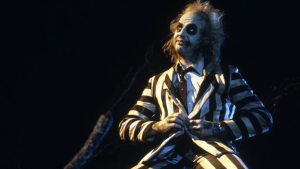 Michael Keaton en la película de 1988 "Beetlejuice". (Crédito: Warner Brothers/Cortesía Everett Collection)