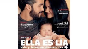 Maite Perroni presenta a su bebé con un portada de revista