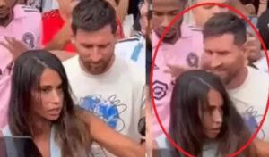 Fanáticos de Messi desbordaron una tienda en Miami y Antonela Roccuzzo tuvo una reacción nunca antes vista