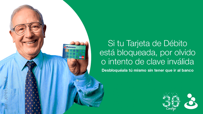 ¡Lo puedes hacer tú! Banesco activa opción para desbloquear tarjeta de débito