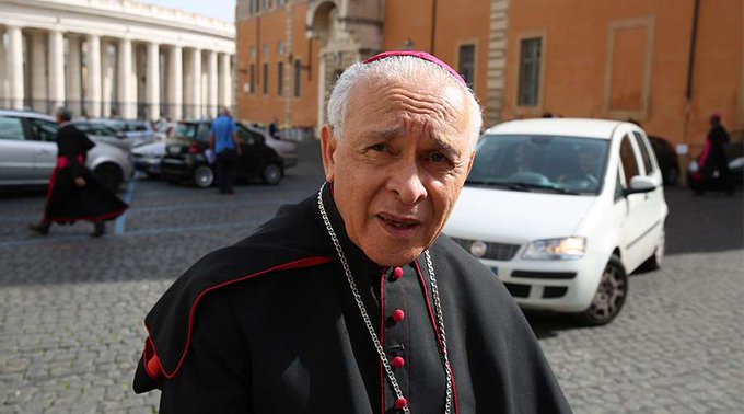 El Papa Francisco nombró al arzobispo de Cumaná, Diego Padrón Sánchez, como nuevo Cardenal