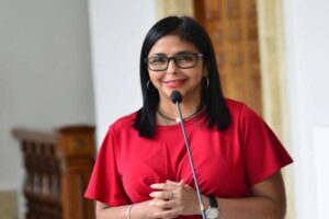 Delcy Rodríguez sostuvo reunión con presidente del Consejo Palestino