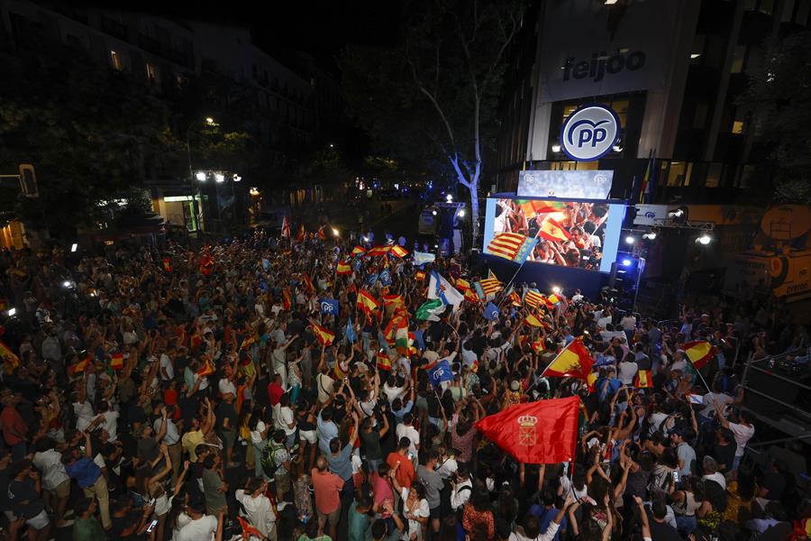 España: preliminares señalan al Partido Popular como el más votado