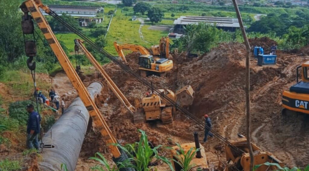 Hidrocapital continúa labores correctivas en avería del Tuy II