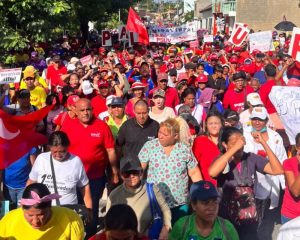 Marea roja volvió a las calles en Lara en apoyo a Maduro