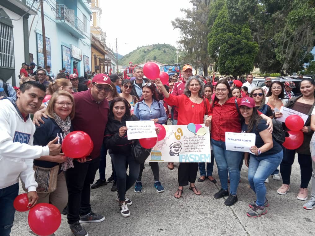 Merideños marcharon para conmemorar a Hugo Chávez
