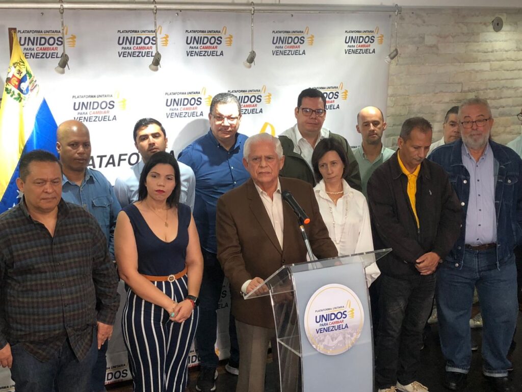 Plataforma Unitaria busca acuerdo que elimine simultáneamente Sanciones e inhabilitaciones