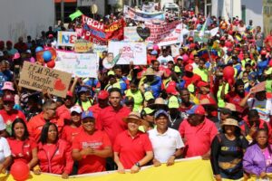 Pueblo de Río Chico se movilizó en apoyo al presidente Maduro