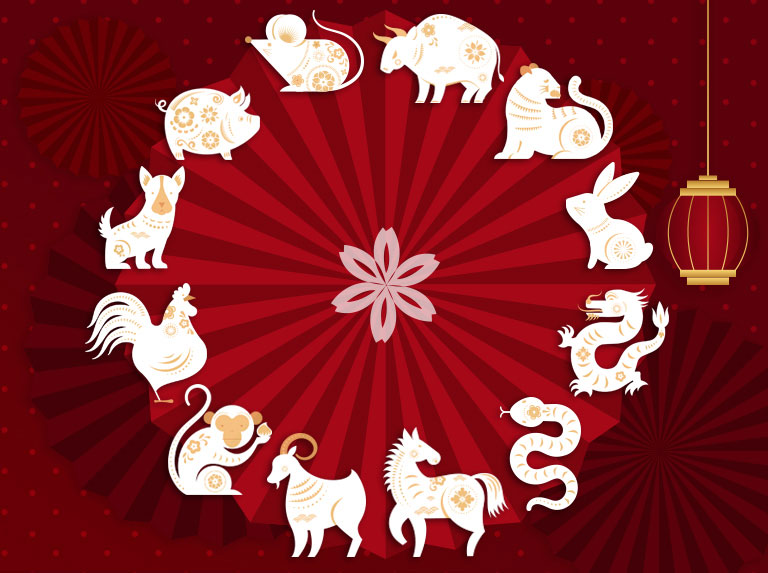 Rueda zodiacal China. Julio mes de la Cabra