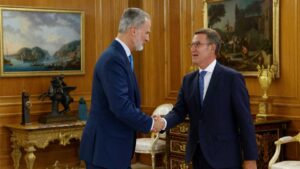 Felipe VI propone a Feijóo para ir a la investidura como candidato a la Presidencia del Gobierno de España