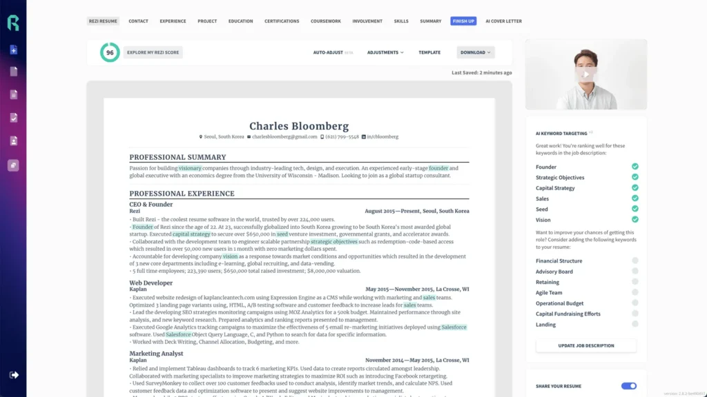 Conoce Kickresume la web que te permite crear gratis tu currículum