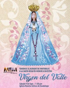 En Miami celebrarán a la Virgen del Valle