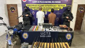 Detenidos con material de guerra integrantes de grupos irregulares