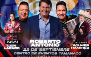 Roberto Antonio, Lion, Rafael Santos y Jimmy Zambrano juntos en un mismo escenario