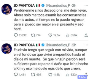 Kimberly Loaiza admite que Juan de Dios Pantoja le fue infiel