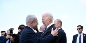 Joe Biden llega a Israel y se reúne con Benjamín Netanyahu