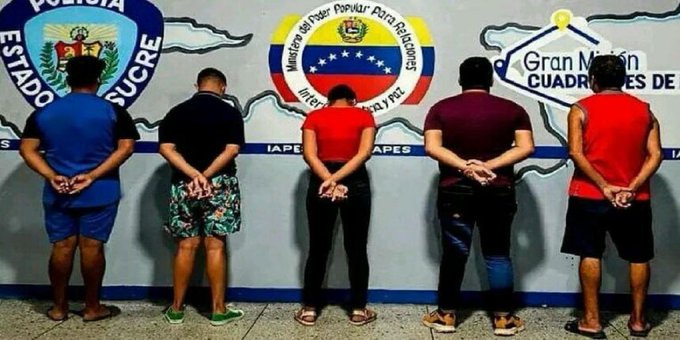 Por ultraje al pudor fueron imputadas cinco personas en Cumaná