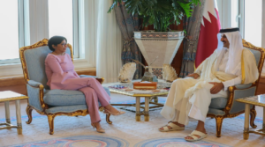 Delcy Rodríguez se reunió con el Emir de Catar