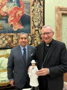 Diputado Correa se reúne con Pietro Parolin en El Vaticano pidiendo por la santificación de José Gregorio Hernández