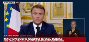 Macron pide seguridad para Israel y un Estado palestino: "Debemos eliminar el terrorismo"