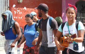Migrantes protestaron en México en vísperas de la cumbre migratoria