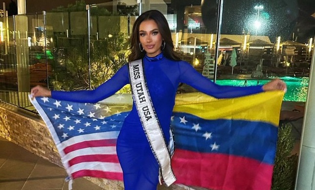 La modelo de origen venezolano Noelia Voigt ganó el Miss USA 2023
