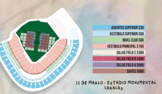 Los precios oficiales para ver a Karol G en Caracas