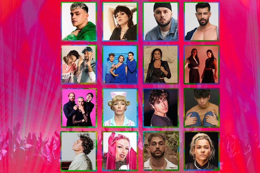 estos son los 16 candidatos que se enfrentarán para representar a España en Eurovisión
