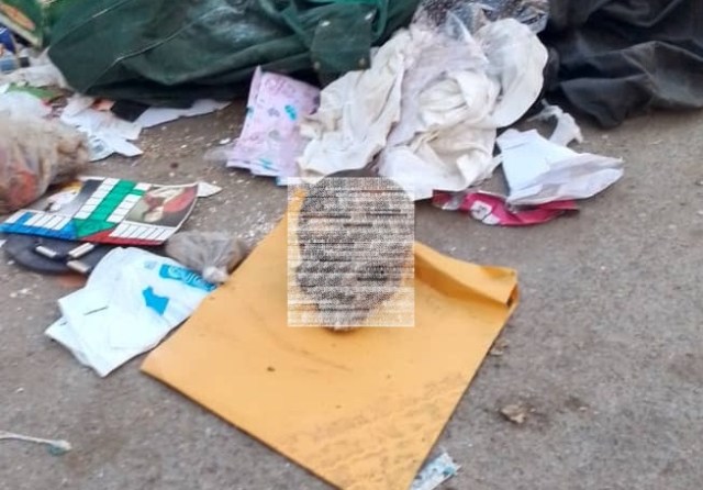 Cráneo humano desconcertó a transeúntes