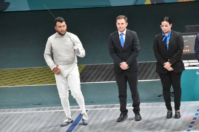 Eliécer Romero consigue la medalla de plata en Sable Individual en lo Juegos Panamericanos