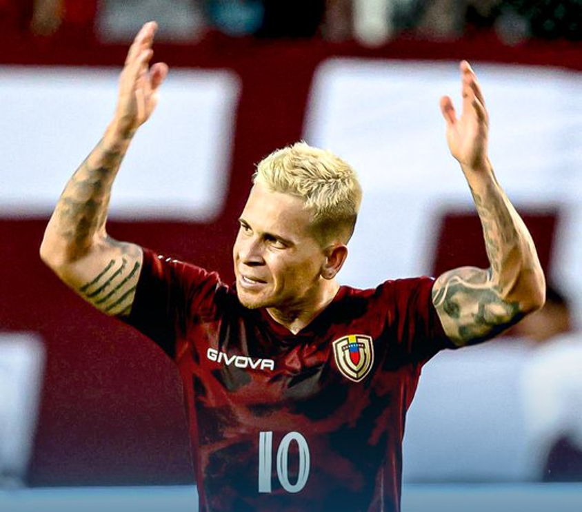 Soteldo será de la partida en doble fecha de las Eliminatorias Sudamericanas