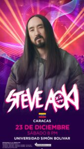 Steve Aoki regresa a Venezuela en diciembre 🇻🇪🎶