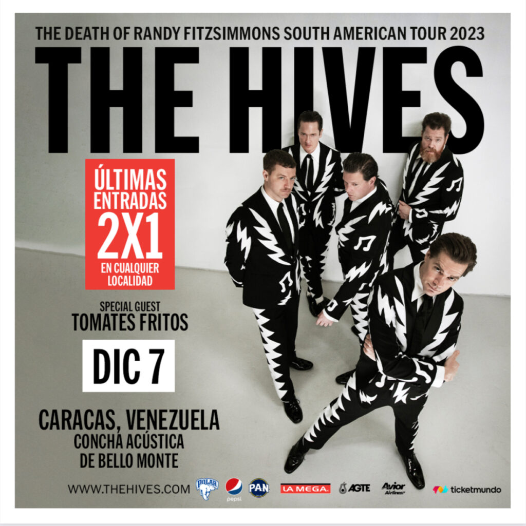 ¡Hay promo de 2x1 en boletos! The Hives ya está a pocos días de presentarse en Venezuela