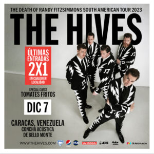 ¡Hay promo de 2x1 en boletos! The Hives ya está a pocos días de presentarse en Venezuela