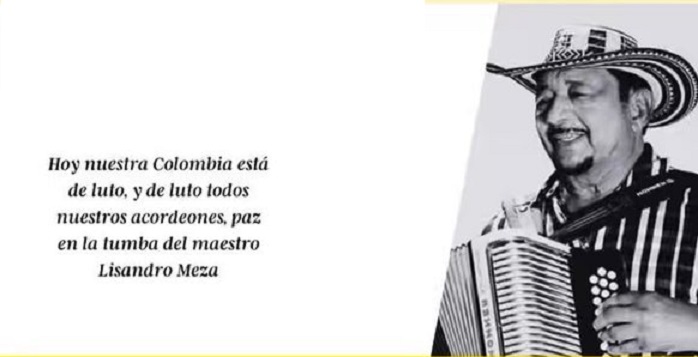 Falleció el cantante colombiano Lisandro Meza