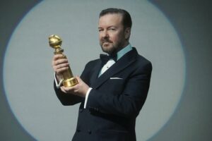 "He ganado, joder". Ricky Gervais da la sorpresa y hace historia en los Globos de Oro gracias a 'Armageddon', su polémico especial de comedia para Netflix