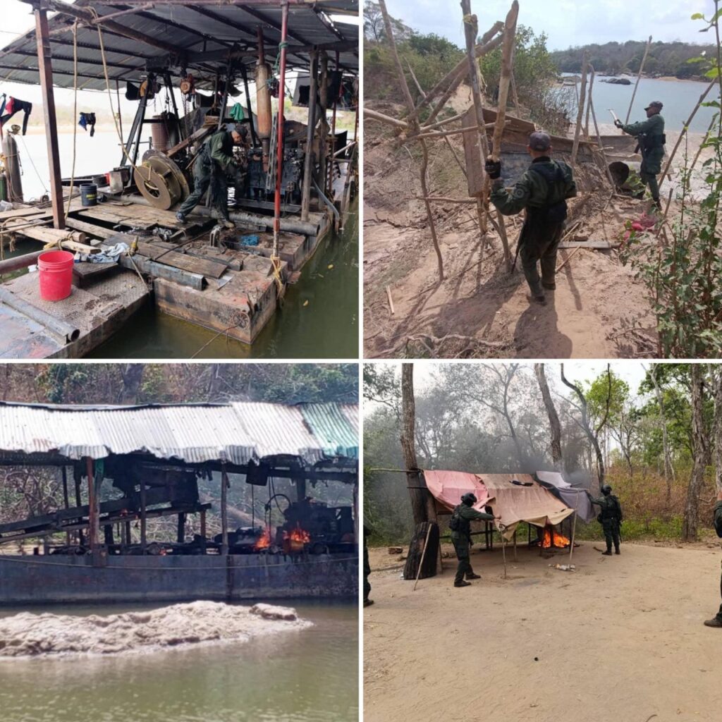 FANB incautó un misil y otros materiales destinados a la minería ilegal