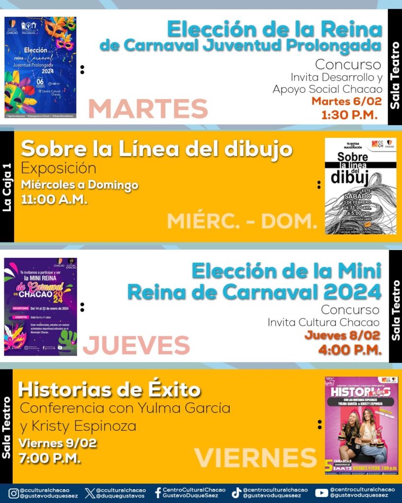 Centro Cultural Chacao presenta su agenda semanal 🎭✨