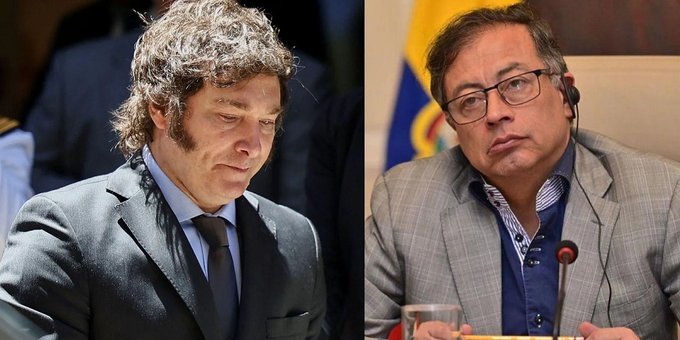 Javier Milei llamó "plaga" a Gustavo Petro