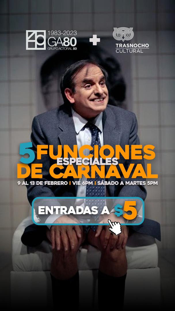 Con funciones especiales en Carnaval, "Sangre en el diván" regresa al teatro