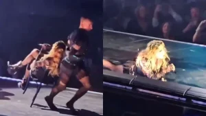 Madonna se cae en Seattle