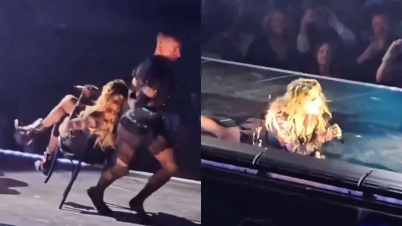 Madonna se cae en Seattle